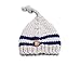 CX-Queen Baby Photography Prop Crochet Knit Boy Stripe Hat Pants Overalls Khaki