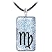 Holly Lynn Silver VIRGO Zodiac Dichroic Glass Necklace
