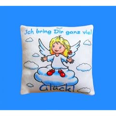SCHUTZENGEL ENGEL KISSEN GL�CKSBRINGER KUSCHELKISSEN SCHMUSEKISSEN GL�CKSKISSEN SOFAKISSEN 38 x 38
