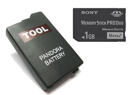 1GB PANDORA BATTERY KIT - COMPRISING 1GB PRO DUO MEMORY CARD PRE-CONFIGURED TO CFW 5.00 M33-6, for the Sony PSP1000 & 2000, with user guide for dummies. *Play games, watch movies and TV, listen to Internet Radio, all on your PSP!* - Hi-TEC ESSENTIALS