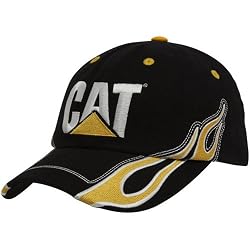 Checkered Flag Jeff Burton Black Exhaust Flames Adjustable Hat
