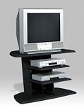 Galaxy Wide TV Stand Black GXTV445B