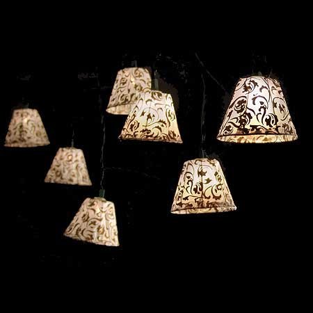 Damask Shade Lights, 10 lights, 12