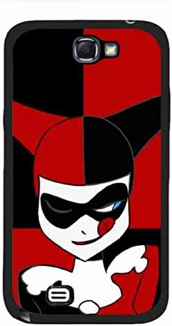 Hard Plastic Samsung Galaxy Note 2 Cover Case DC Comic Harley Quinn Phone Case Image of Harley Quinn and Joker Smile Cases