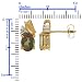 Mystic Fire Topaz Stud Earrings W/ Diamond 10K Gold New image 2