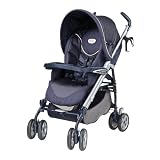 Peg Perego P3 One hand Fold Stroller in Midnight by Peg Perego USA