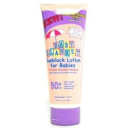 Baby Blanket Sunblock Lotion for Babies, SPF 50+ 6 fl oz (177 ml)