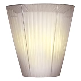 Eurofase 16601-017 Goodlife 2-Light Wall Sconce, Chrome White Organza by Eurofase
