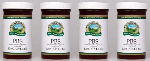 Naturessunshine PBS Support Blood Sugar Level Herbal Combination Supplement 100 Capsules (Pack of 4)