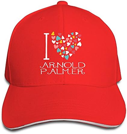 Sports I Love Arnold Palmer Colorful Hearts Sports Caps 100% Cotton