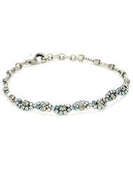 Sorrelli "Salt Water" Crystal Wave Antique Silver-Tone Bracelet