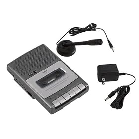 RCA Cassette Voice Recorder-Slim Shoebox design