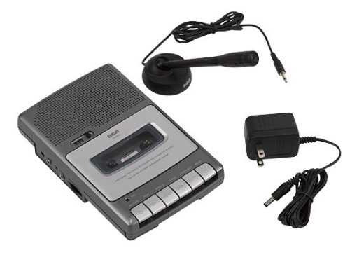 RCA Cassette Voice Recorder-Slim Shoebox design