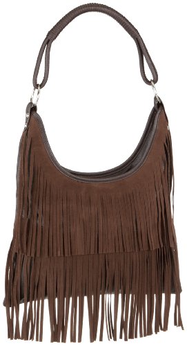Contempo Tasche 7067-05, Damen Umh&auml;ngetasche, braun, (braun), 36x35x3
