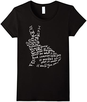 Women's Contrariwise TShirt Alice in Wonderland TShirt Geeky Shirt XL Black