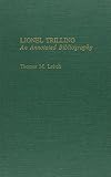 Lionel Trilling : an annotated bibliography
