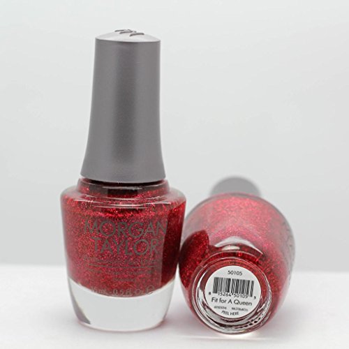 Morgan Taylor Glitter Nail Polish Lacquer Fit For A Queen 50105 Morgan Taylor Glitter Nail Polish Lacquer Fit For A Queen 50105