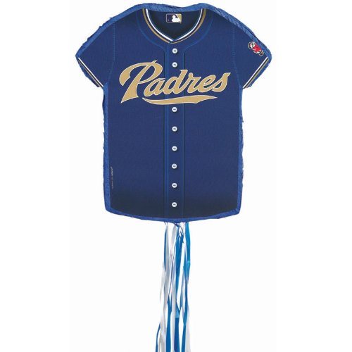 San Diego Padres Baseball - Shirt Shaped Pull-String Pinata