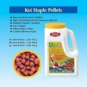 Imperial Garden Products OSI Koi Staple Pellets Color Enhancing Floating Fish Food Medium 4lb by Imperial Garden Products