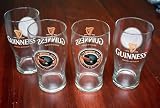 Set 4 Guinness beer 20 oz Pub tulip glasses Toucan NEW