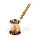 Turkish Coffee Pot (cezve/ibrik) with wooden handle – Medium 10 oz