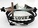 Change Vintage Cross Bracelet Infinity Love Leather Rope Infinite Bangle (Black)