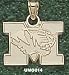 Univ Of Missouri New M Tiger Head 1/2 Charm/Pendant -14K/10K, Stainless Steel or Gold Plated