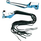 LEATHER MOTORCYCLE WIDE LEVER COVERS 12" FRINGE