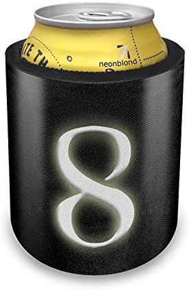 Slap Can Koozie 8 blank characters, letter Insulator Cooler - Neonblond