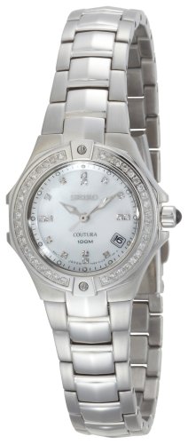 Seiko Women's SXDA37 Coutura Diamond Silver-Tone Watch