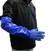 Global Glove 8690 Frogwear Premium Super Flexible PVC Glove with Sleeve, Chemical Resistent, Extra Large, Blue (Case of 72)