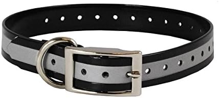 The Buzzard's Roost Reflective Collar Strap Black