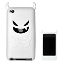 Devil Design Silicone Skin Case Cover for iPod Touch 4 - White