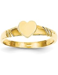 14k Yellow gold Childrens Heart Ring