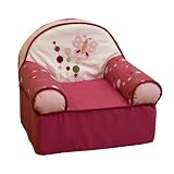 Raspberry Swirl Child Slipcover Chair