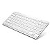 Anker® Ultra Slim Blutooth Wireless Mini Deutsche Tastatur Keyboard für Apple iPad Mini / iPad 4 / New iPad 3 / Mac OS X / iPod Touch / iPhone 5 4 4S 3G 3GS, Samsung P5100 P5110 P3100 P3110 / Galaxy Tab 2 / Note N8000 N8100, Android 3.0 und spätere Tablets; Smart Phones PC Netbook - weiß