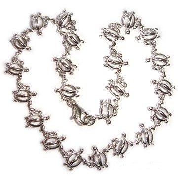 Sterling Silver Hawaiian Honu Turtle Link Bracelet