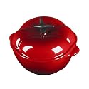 Le Creuset Stoneware 8-Ounce Petite Tomato Casserole, Red