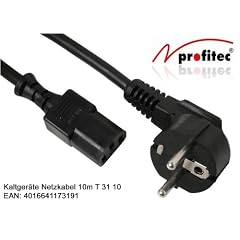 Kaltger�tekabel 10m Netzkabel (PC, Monitor, etc.) * T 31 10 SB-Polybeutel von profitec