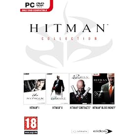 Hitman Collection 4 game bundle includes Hitman1 and 2, Contracts and Blood Money (PC DVD)