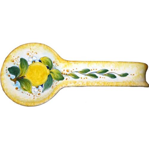 Lemon Italian Ceramic Spoon Rest Kitchen & Dining