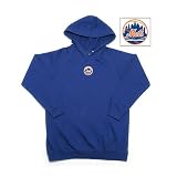 New York Mets MLB JV Youth Pullover Hooded Sweatshirt For Kids (Dark Royal)
