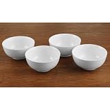 BIA Cordon Bleu 24-Ounce White Porcelain Chowder Bowls, Set of 4
