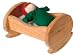 Handmade Doll House Baby Cradle