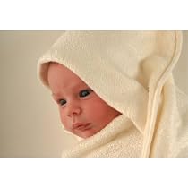 Super Soft Hooded Bath Wrap & Wash Cloth - soft natural