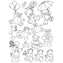 Dufex Engraving Master Sheet with foil - Teddies