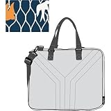 Yak Pak Kiku Laptop Bag -  Navy Swallows  Design