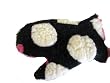 Corky and Company Black Polka Daisy Mittens
