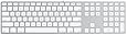 Apple Wired Keyboard with Numeric Keypad Compatible with Mac OS X v.10.6.8 & later Versions (MB110LL/B)