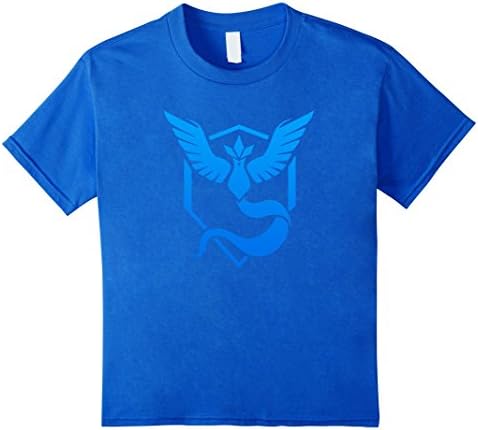 Kids Poke Go Mystic Team t-shirt 12 Royal Blue